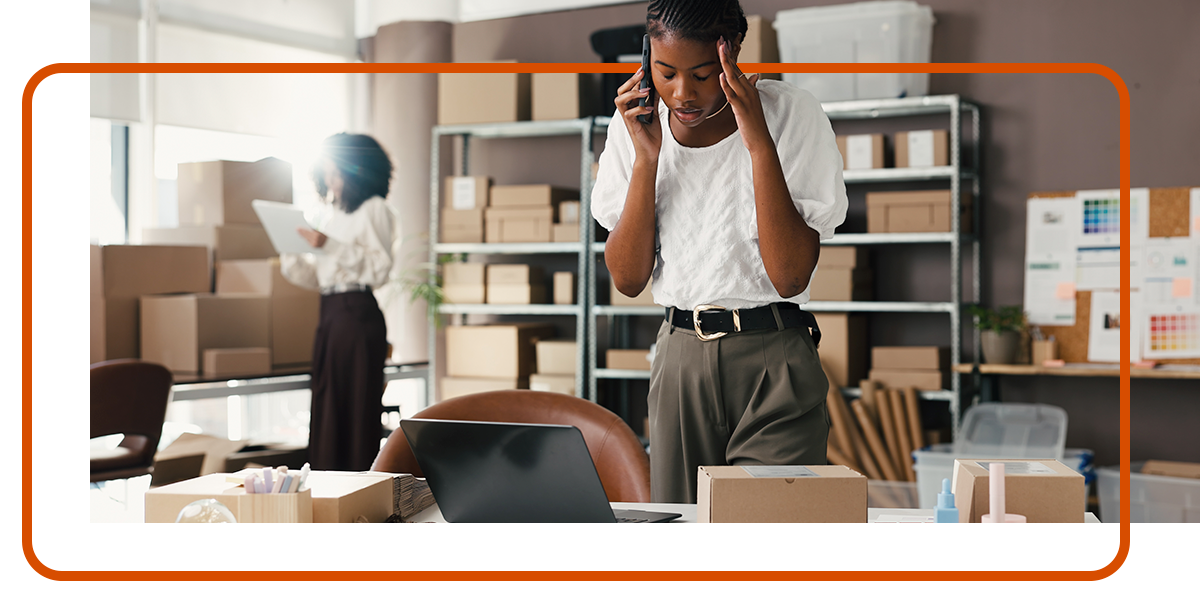 woman professional stressed over freight billing discrepancies