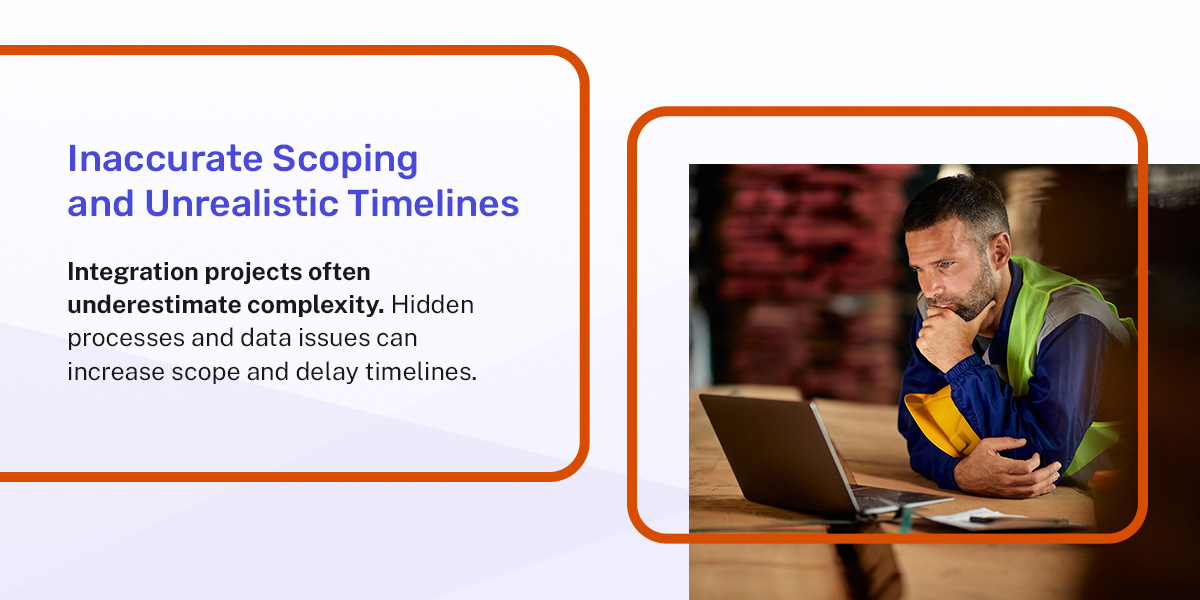 inaccurate scoping and unrealistic timelines